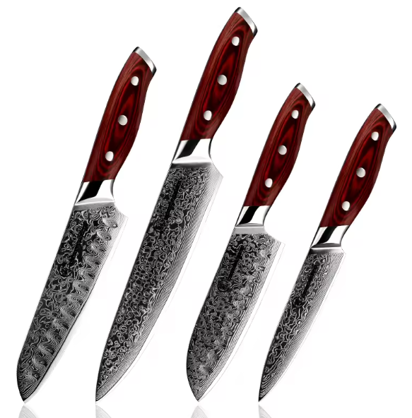 Sets de couteaux de cuisine japonais professionnel