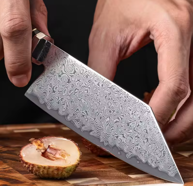 Couteau japonais Bunka en acier Damas
