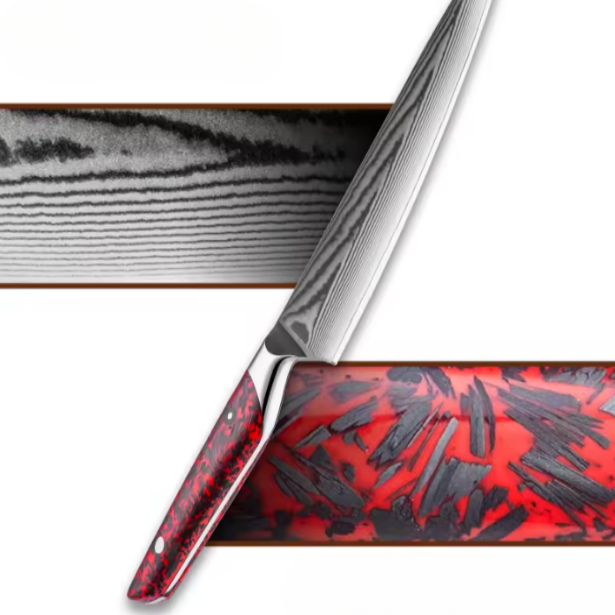 Couteau de Chef professionnel en acier Damas
