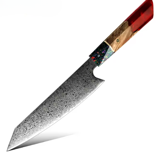 Couteaux Kiritsuke japonais en acier Damas