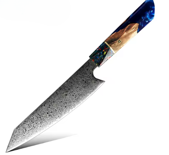 Couteaux Kiritsuke japonais en acier Damas