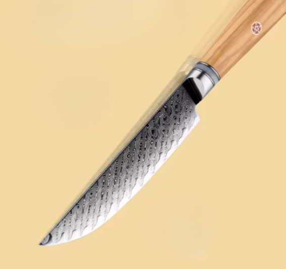 Couteau à steak en acier damas