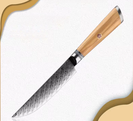 Couteau à steak en acier damas