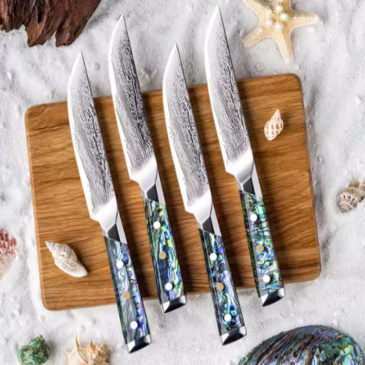 Set de couteaux à steak en acier damas