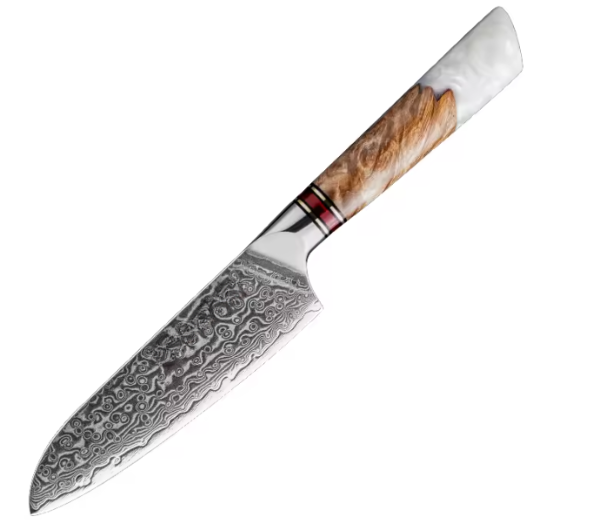 Set de couteaux de cuisine japonais en acier damas