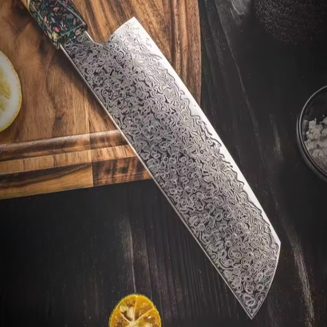 Couteau de Chef japonais Nakiri damas