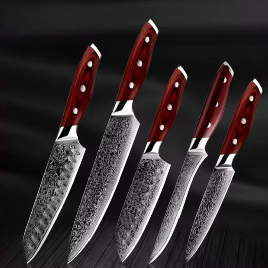 Sets de couteaux de cuisine japonais professionnel